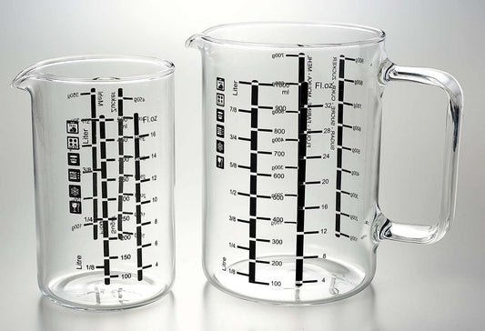 Glass Measuring Cup - 2 Pc Set