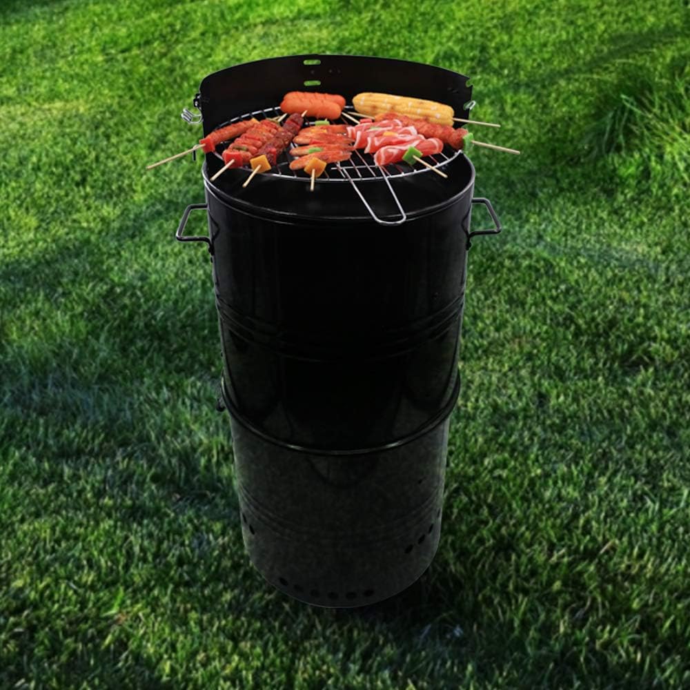 Vertical Charcoal Smoker Grill 18 Inch