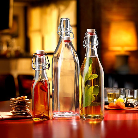 1000ml Clip Glass Bottle