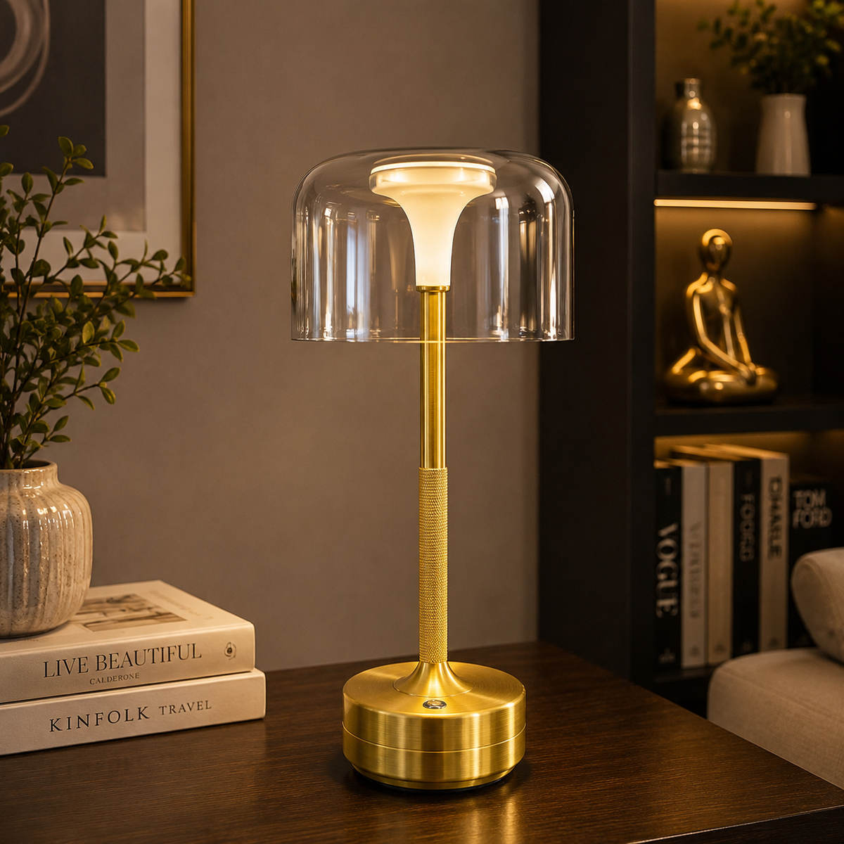 Floral Radiance Modern Table Lamp