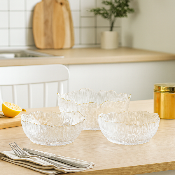 Crystal Cascade Condiment & Serving Set (7-Piece)