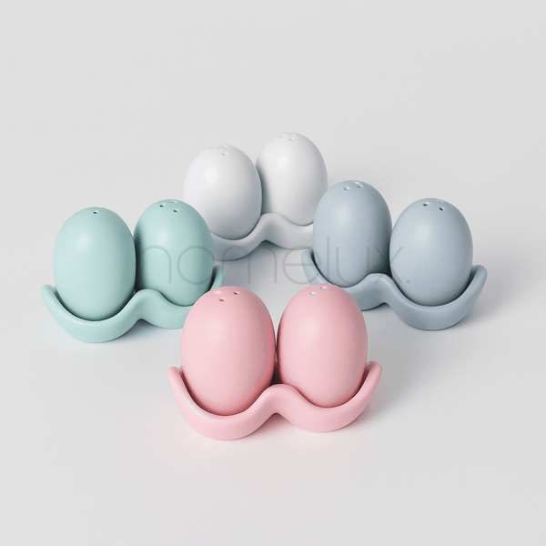 Pastel Ceramic Egg-Shaped Salt Shaker