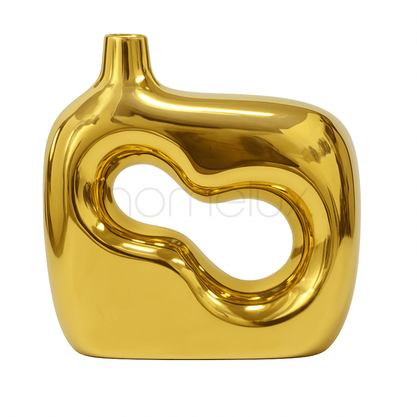 Golden Aura Abstract Vase