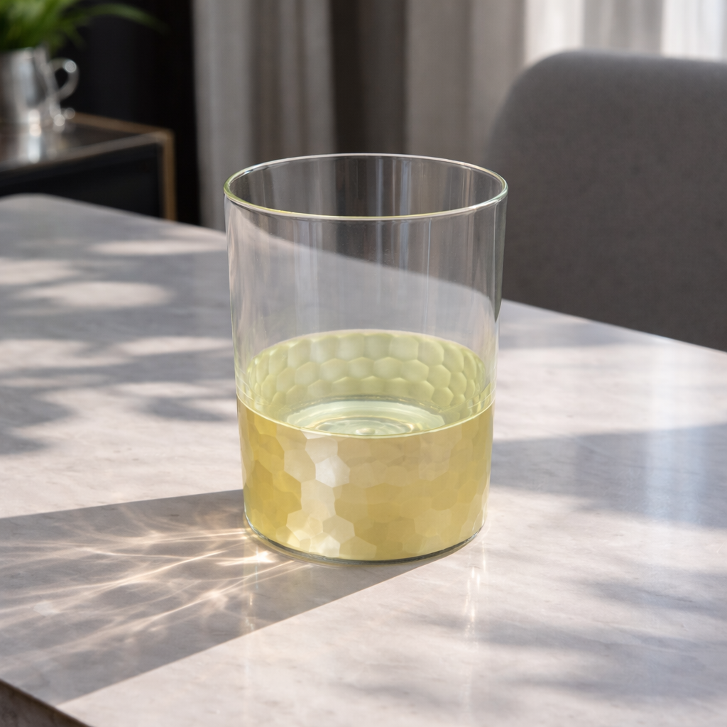 Golden Bottom Crystal Glass - Round | 6 Pcs – HomeLux
