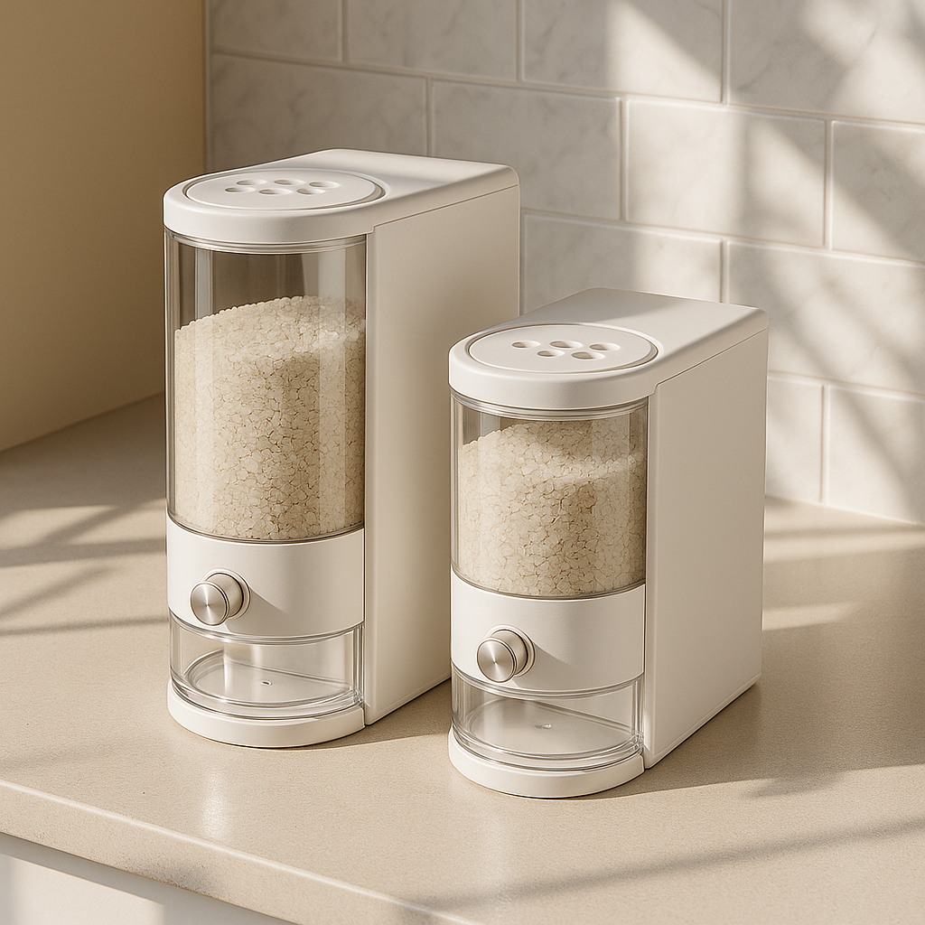 Premium Rice Container with Measuring Cup – HomeLux