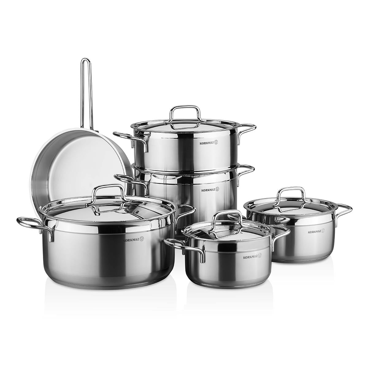 Korkmaz Alfa Plus Couscous 10 pcs Cookware Set