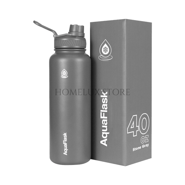 AquaFlask Bottle (40oz) - Stone Grey