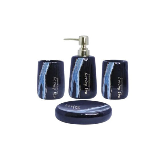 Modern Marble Style 4Pieces Bath Set