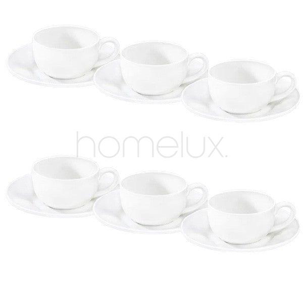 6C 260ml 6Pcs Cup&Saucer Set 8c-BW20-07