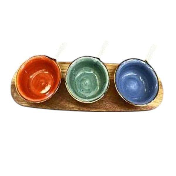 Dessert Set 5.25"3Dishes+W-T18c-CZT21-62
