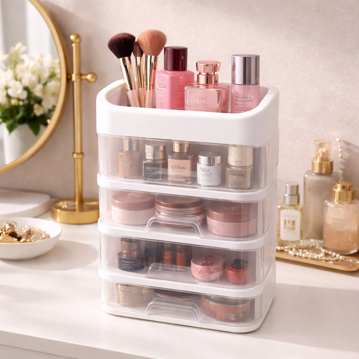 Vanity Countertop Storage Box With Drawers (Minor Broken) – HomeLux
