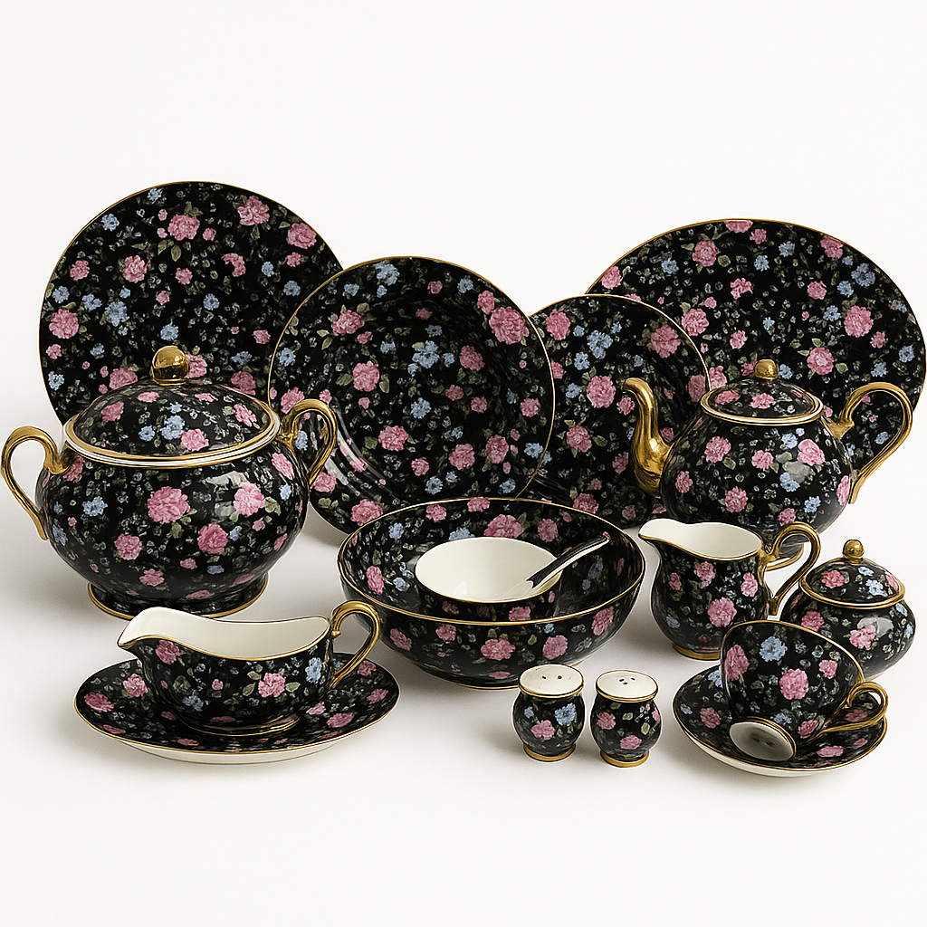 Royal Albert Dinner Set - 406F (BLACK)