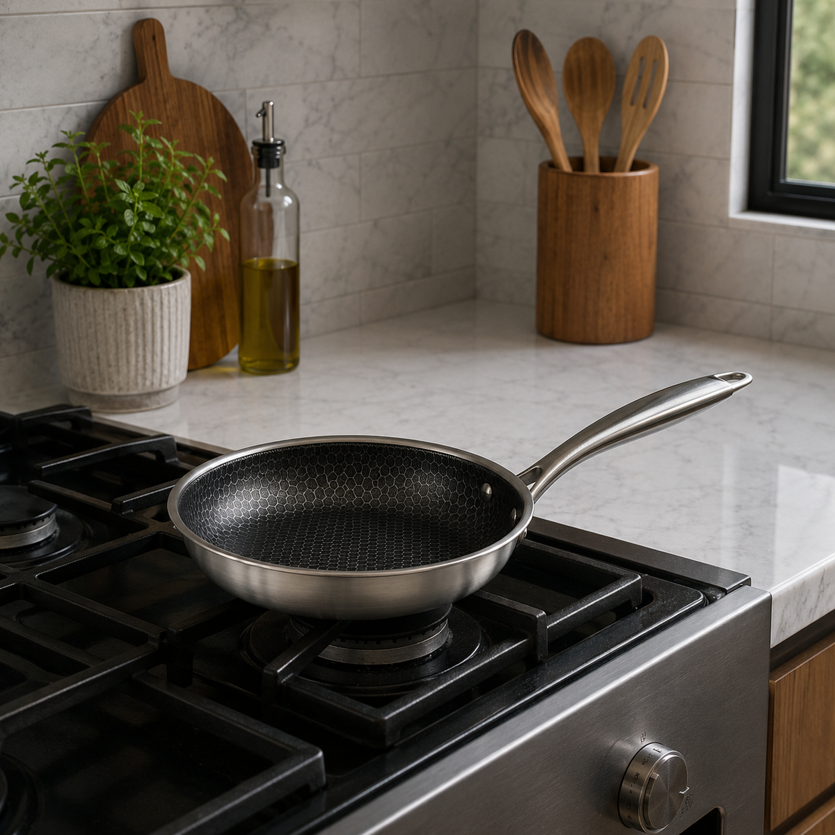 Stainless Steel Fry Pan | 22cm