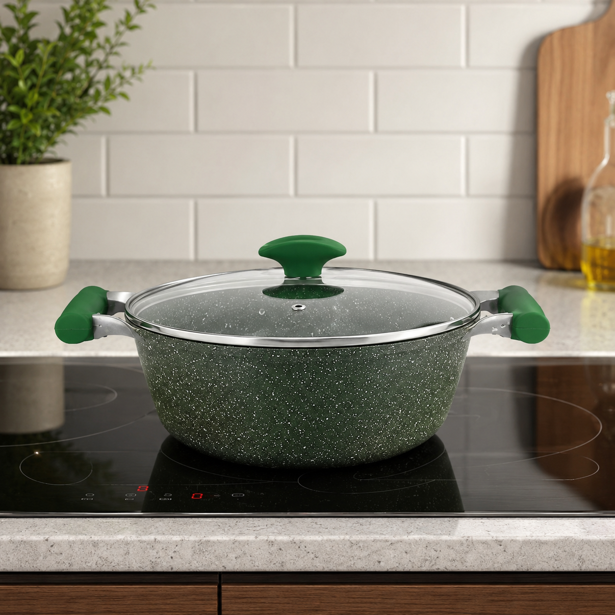 Prestige Essentials Granite Finish Cooking Pot – 30cm – HomeLux