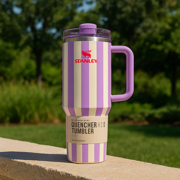 The Quencher H2.0 Flowstate™ Tumbler | 40 OZ - Purple Cabana Gloss