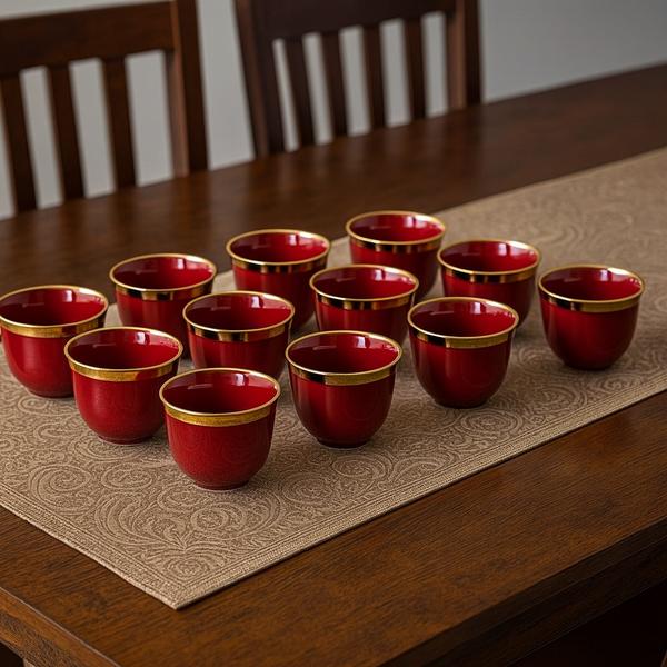 12-Pcs Angela Red Kawa Piyali Set – MG332