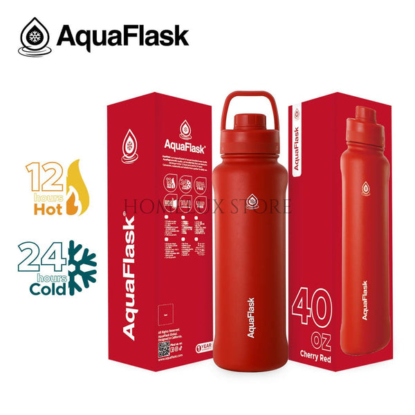 AquaFlask Bottle (40oz) - Cherry Red