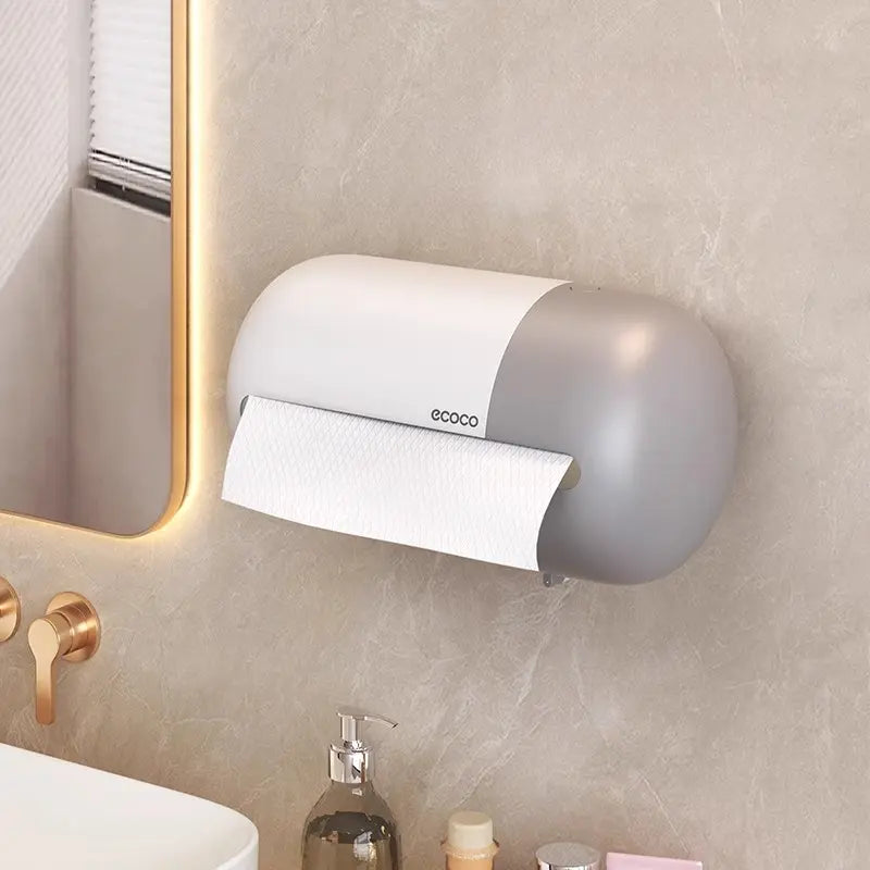 Ecoco Kitchen Wall Mounted Tissue Box with Tissue Roll