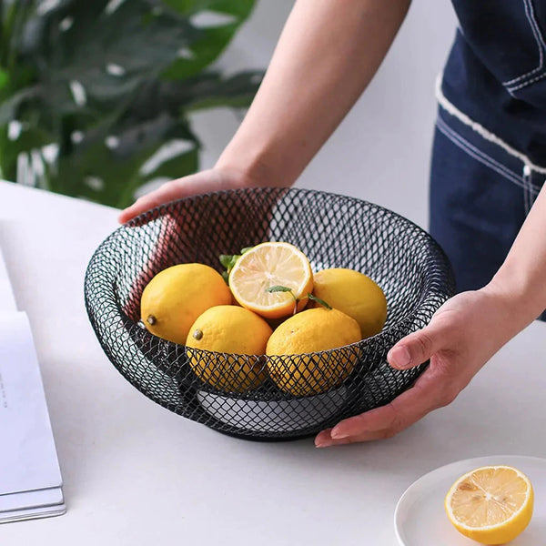 Metal Wire Mesh Fruit Bowl