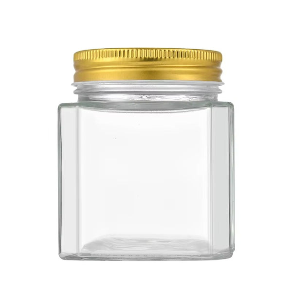 Clear Glass Candle Jar