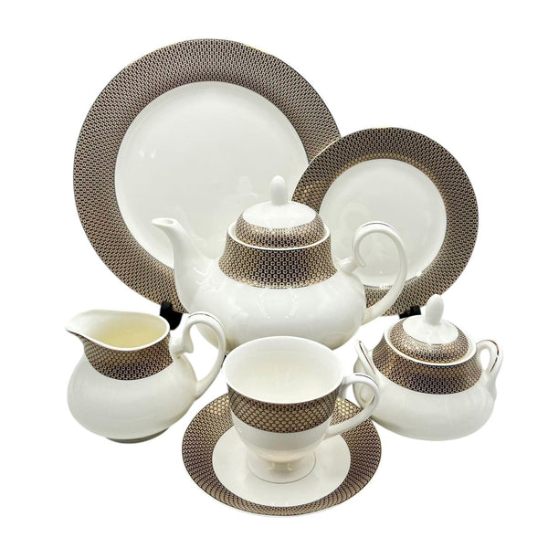 24Pcs Bone China Tea Set - HH004