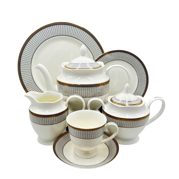 24Pcs Bone China Tea Set - HS002