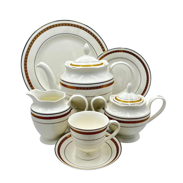 24Pcs Bone China Tea Set - HS001
