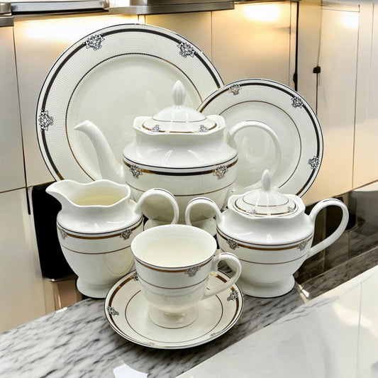 24Pcs Bone China Tea Set - HS003