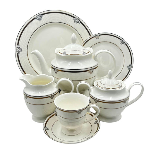 24Pcs Bone China Tea Set - HS003