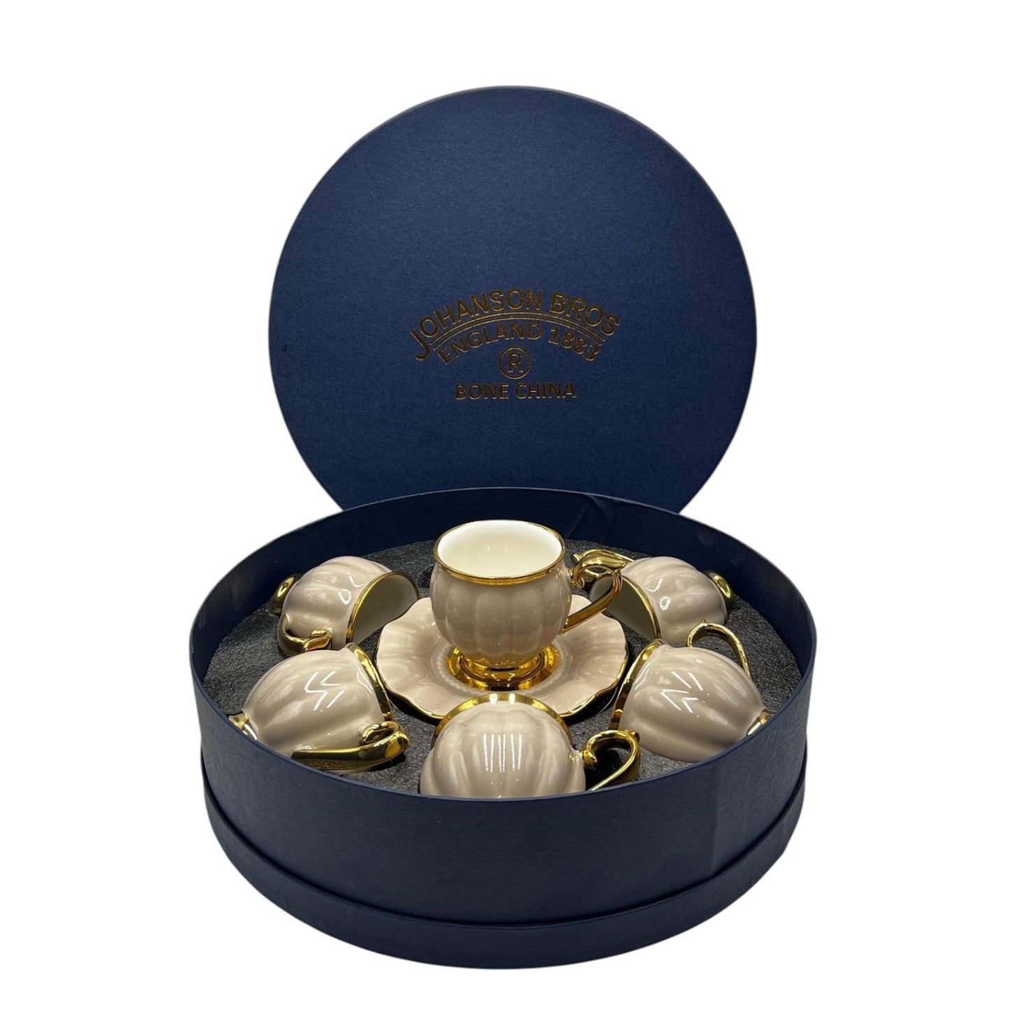 Premium 12Pcs Cup & Saucer Set - 2265 Cappuccino