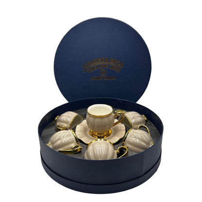 Premium 12Pcs Cup & Saucer Set - 2265 Cappuccino