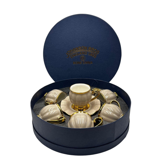 Premium 12Pcs Cup & Saucer Set - 2265 Cappuccino