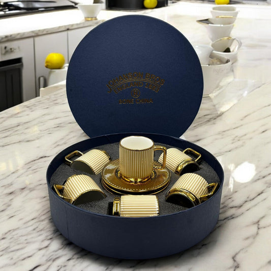 Premium 12Pcs Cup & Saucer Set - 2252 Beige