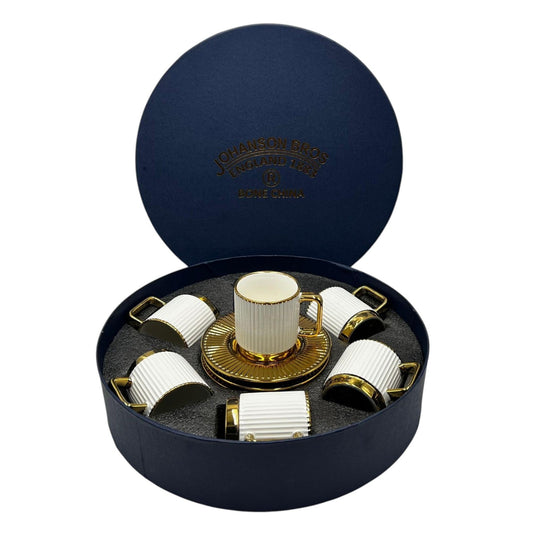 Premium 12Pcs Cup & Saucer Set - 2252 White
