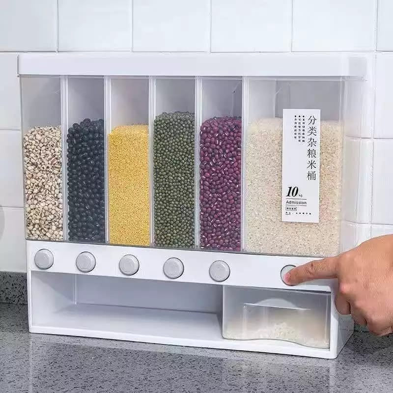 6 Partition Cereal Dispenser