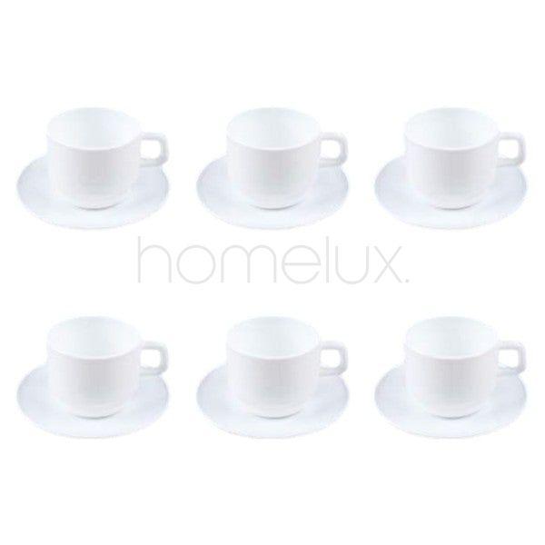 250ml 6Pcs Cup Set Opal 12c-KFB250-W