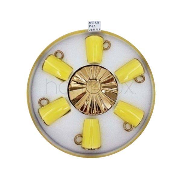 6Pcs Cup Saucer Yellow ANGELA 12c-MG325