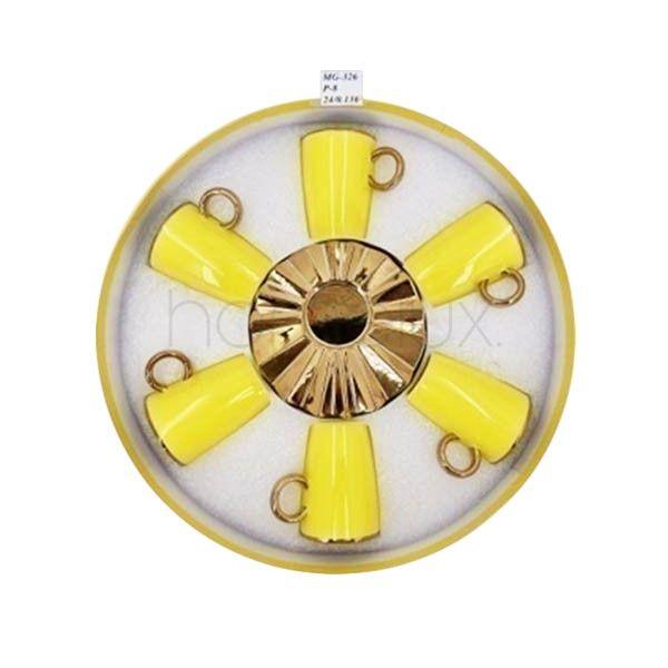 6pcs Cup Saucer Yellow ANGELA 8c-MG326
