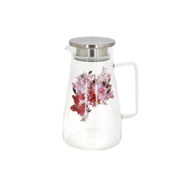 Red Glass Jug Angela 12c-MK49