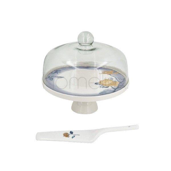 Cake Lifter+Cover Flower ANGELA 4c-MK124