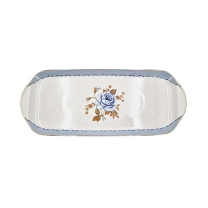 10.50"Oblong Platter BlueRose 24c-MK193