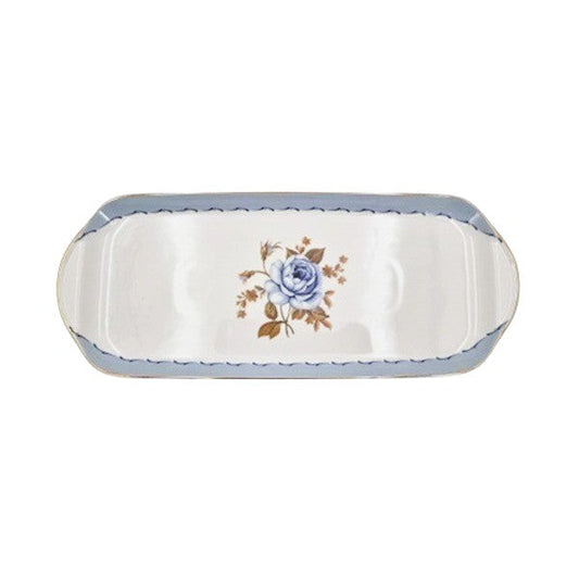 10.50"Oblong Platter BlueRose 24c-MK193