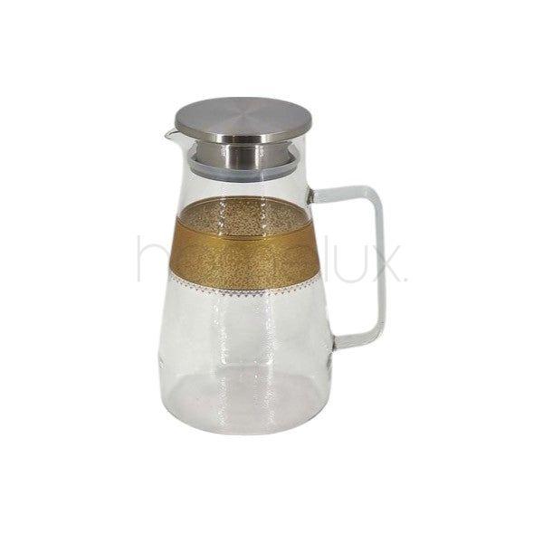 Glass Jug Golden Design 12c-MK387