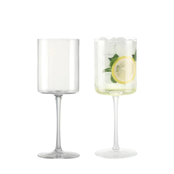 Creative Square Straight Crystal Wine Glass