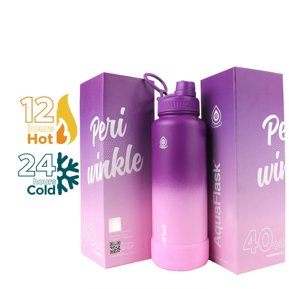 AquaFlask Bottle (40oz) - Periwinkle