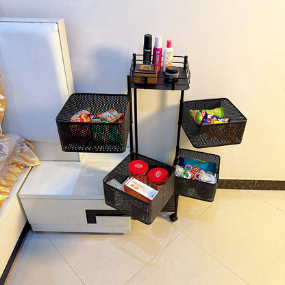 Imported 4 Layer Premium Metal Trolley - Square
