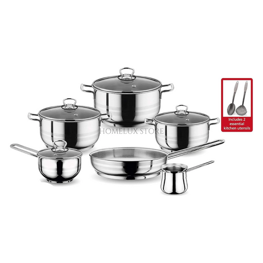 Prestige Stainless Steel Cookware Set 12 Piece