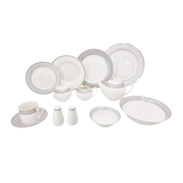 GrayBorder 47P Dinner Set 1c-RM316