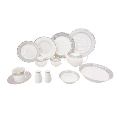 GrayBorder 47P Dinner Set 1c-RM316