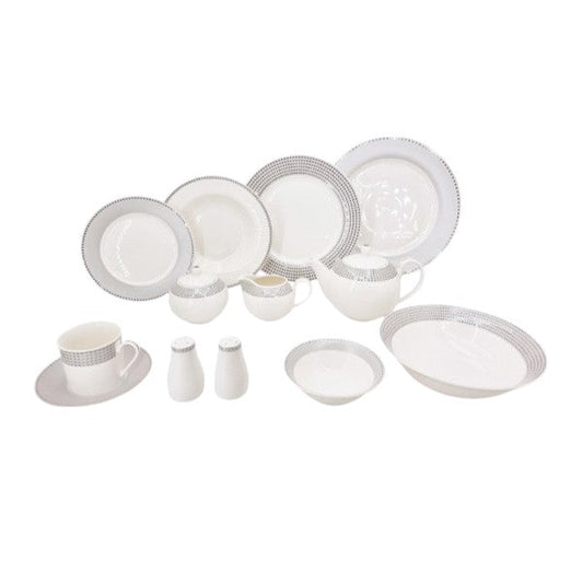 GrayBorder 47P Dinner Set 1c-RM316